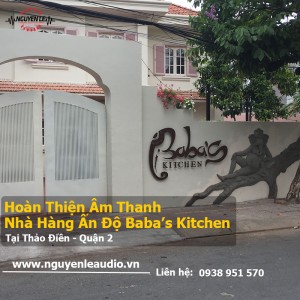 Hoàn Thiện Lắp Đặt Hệ Thống Âm Thanh Cho Nhà Hàng BABA Chicken Quận 2