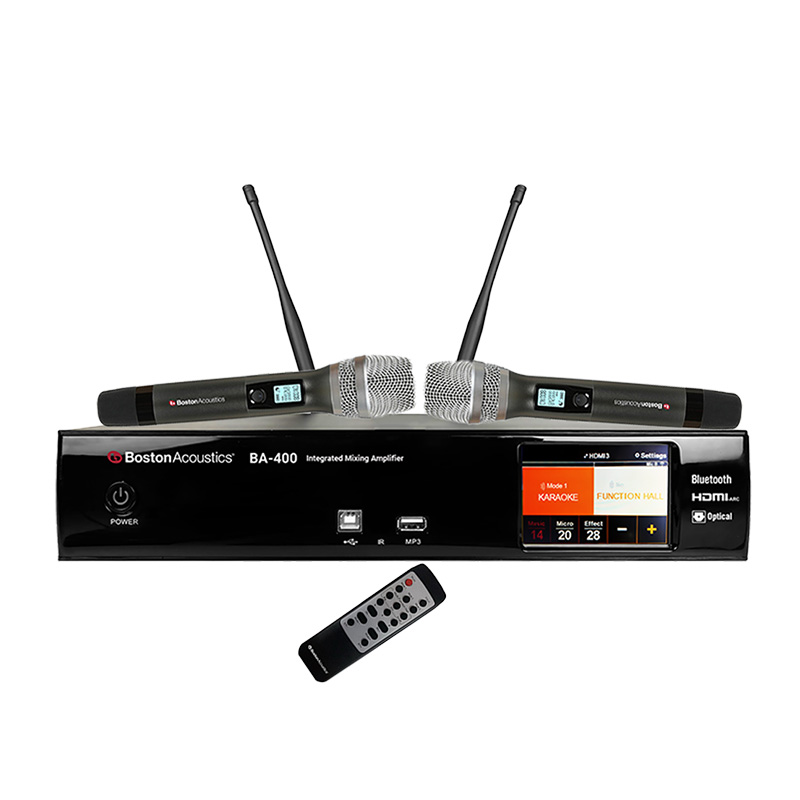 Amply Karaoke Tích Hợp Vang Số Boston Acoustics BA400