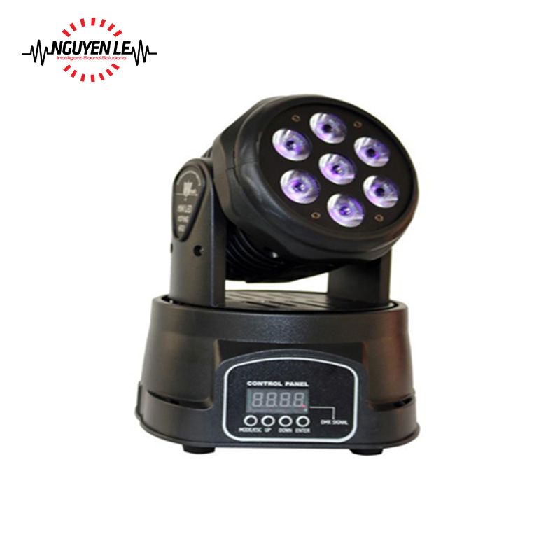 Đèn Beam Moving Head Led Light 7x10W 4in1 Mini Led