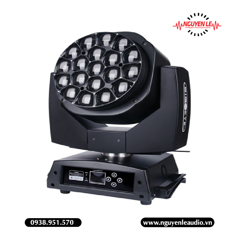Đèn Beam Moving Head Light Kz-19PCs Bee Eyes