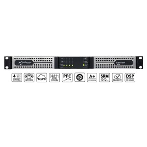 Cục Đẩy Công Suất  4 Kênh Powersoft Quattrocanali 4804 DSP