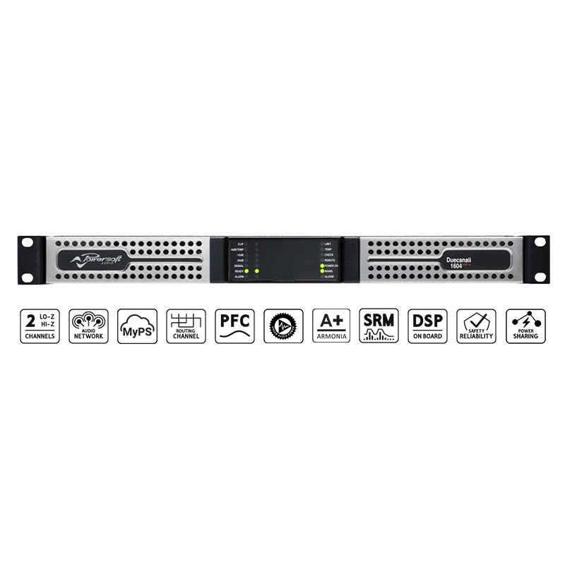 Cục Đẩy Công Suất 2 Kênh Powersoft Duecanali 1604 DSP+