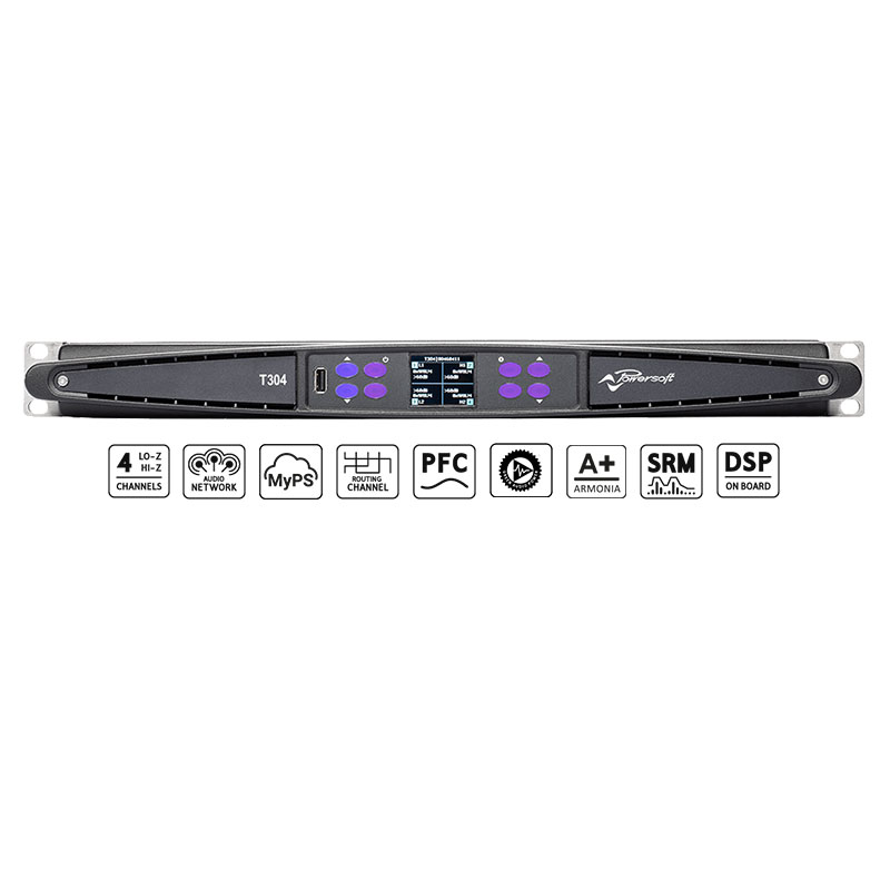 Cục Đẩy Công Suất  4 Kênh Powersoft T304