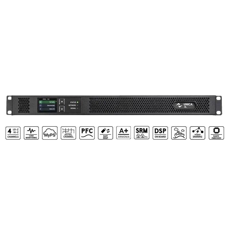 Cục Đẩy Công Suất  4 Kênh Powersoft Unica 4L | 5K4