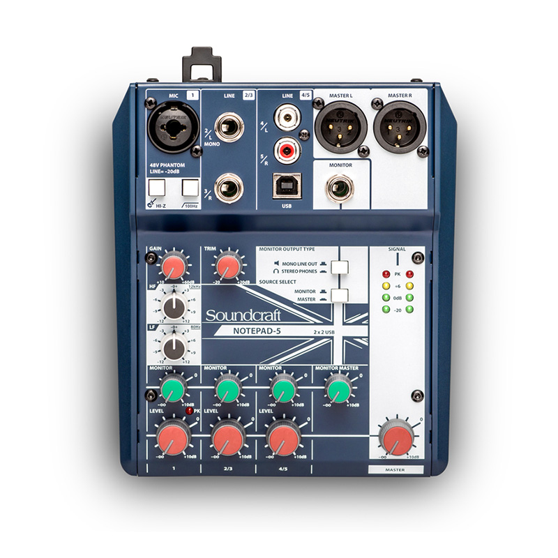 Mixer SoundCraft Notepad 5 chính hãng