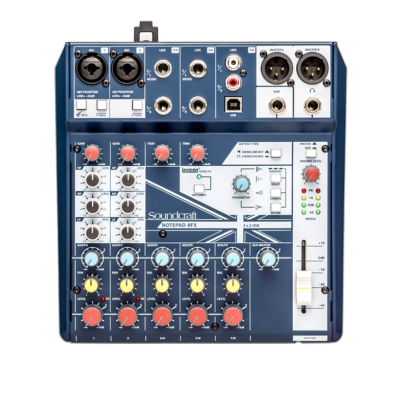 Mixer SoundCraft Notepad 8FX chính hãng